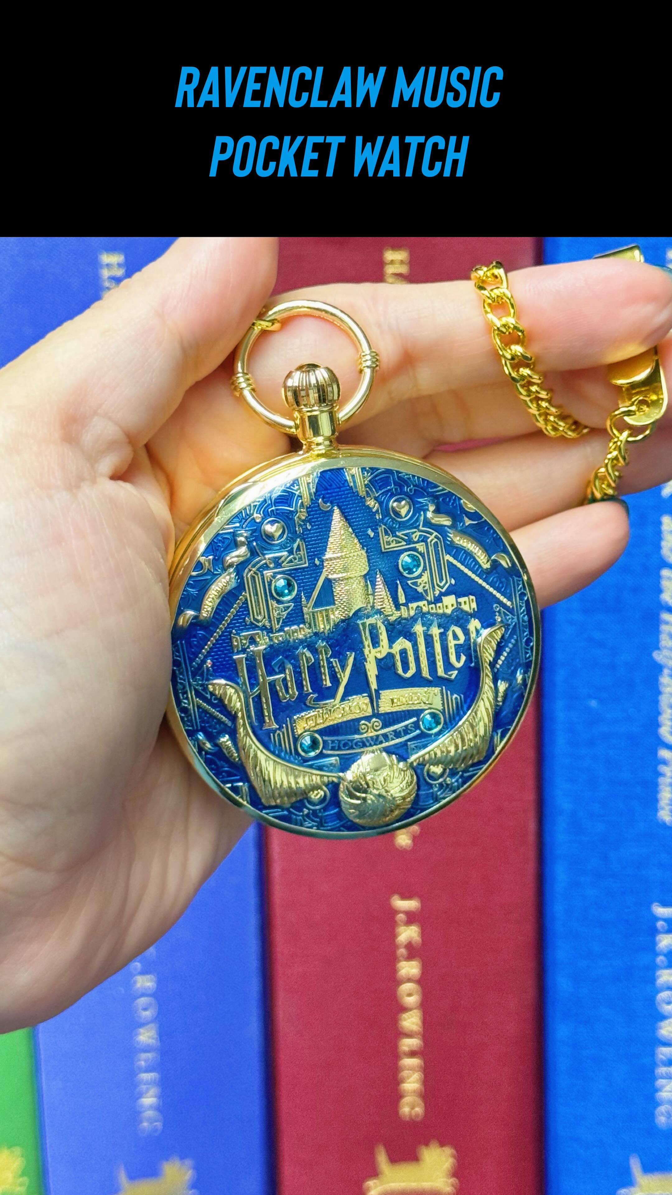 This Ravenclaw Pocket Watch actually plays music 😍 Love how beautiful ...