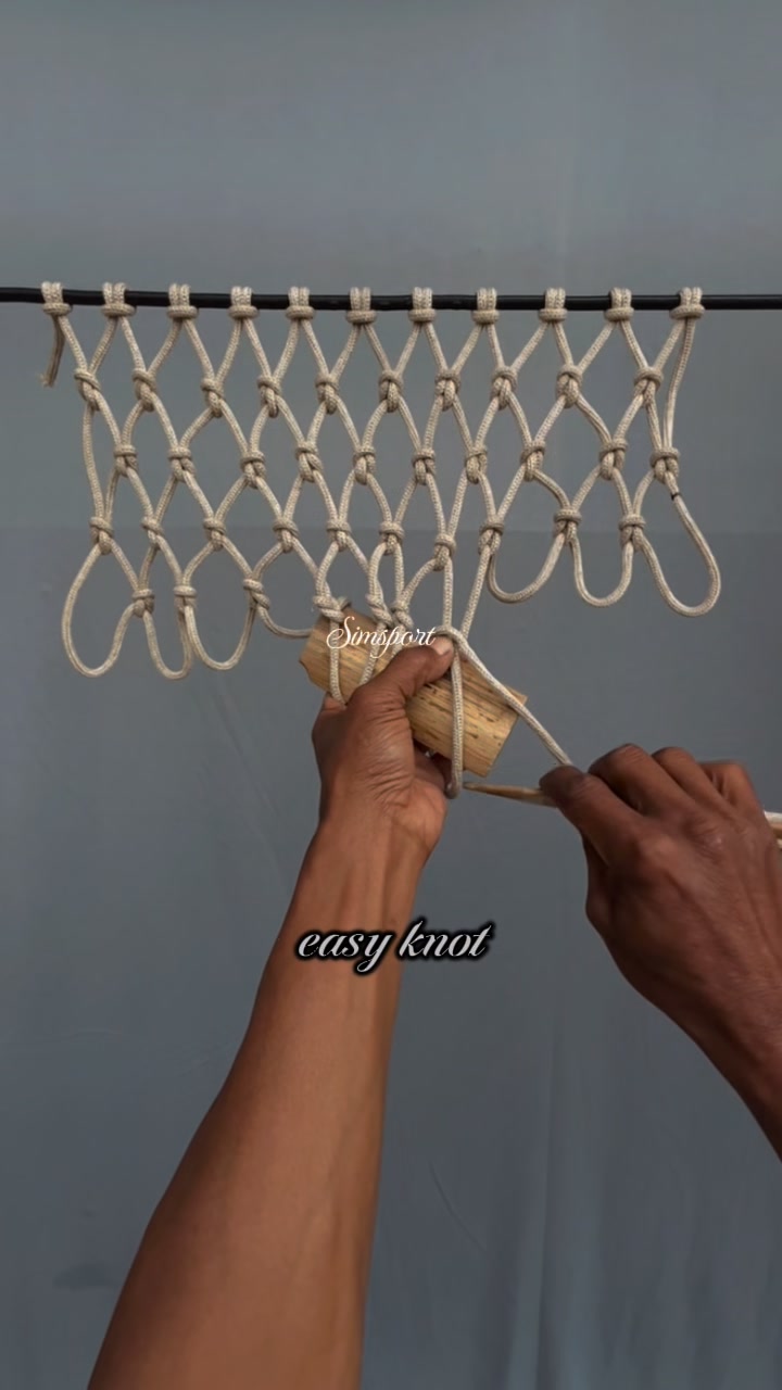 Simple knot to make a useful net #knot #net | Nandang Safaat | Facebook