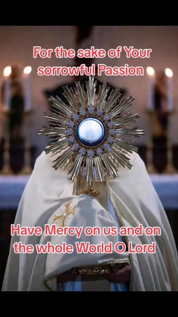 Divine Mercy Hour Prayer🙏 At the hour of Your greatest mercy, we pause ...