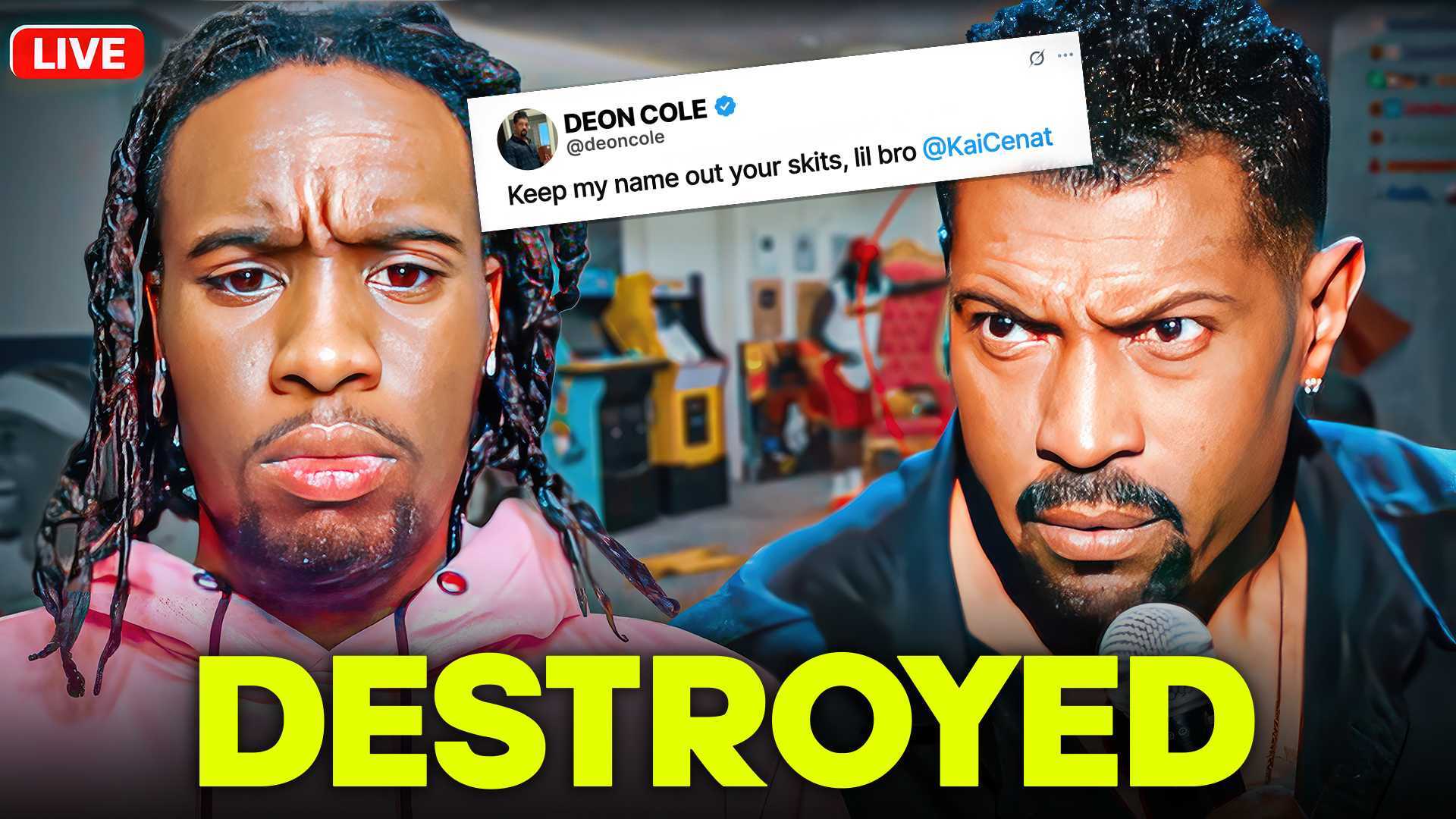 Kai Cenat Gets Destroyed By Deon Cole After He Goes Too Far ...