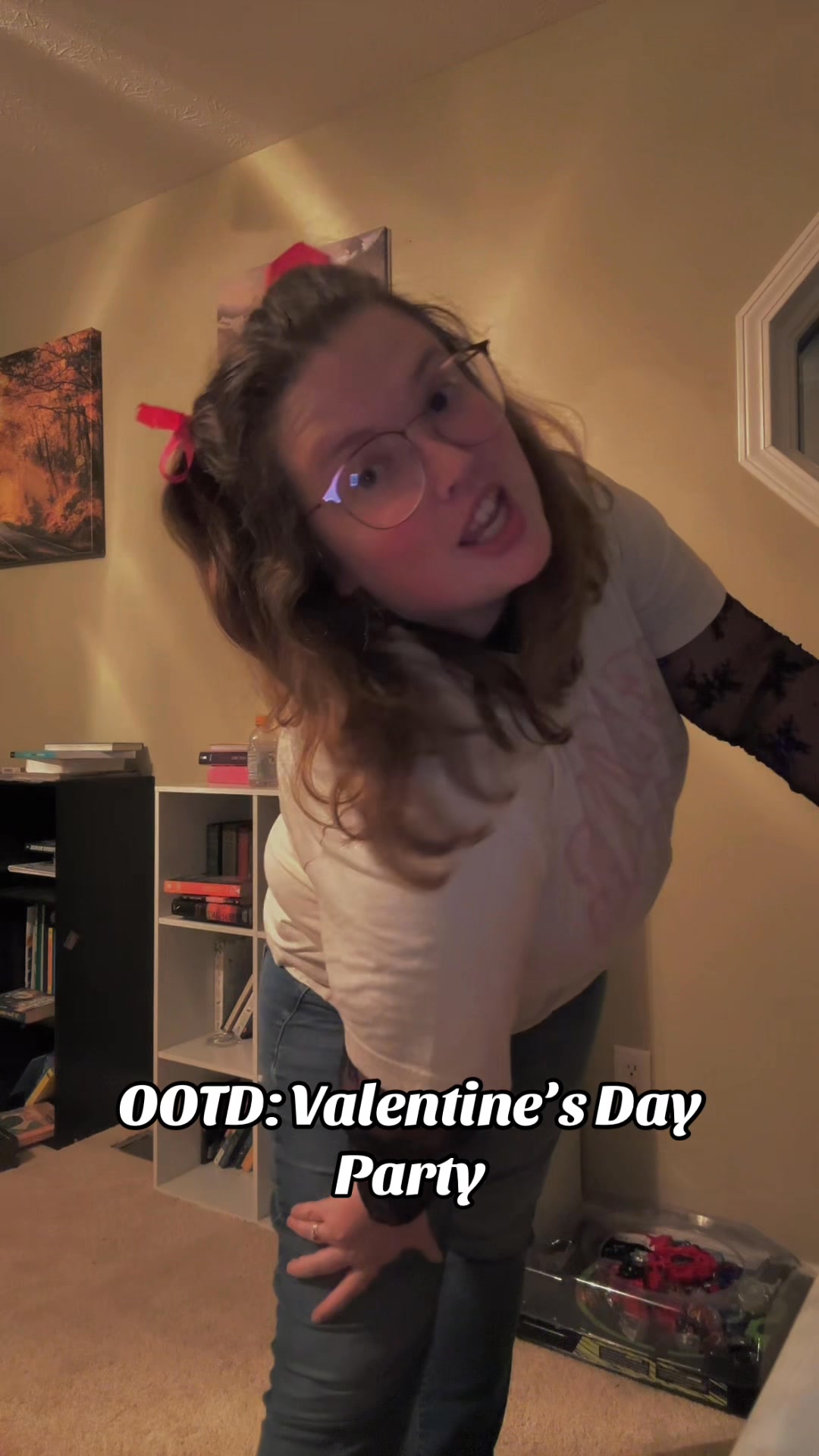 Valentine’s party fit check 💕 Didn’t record at school because I was 87% ...