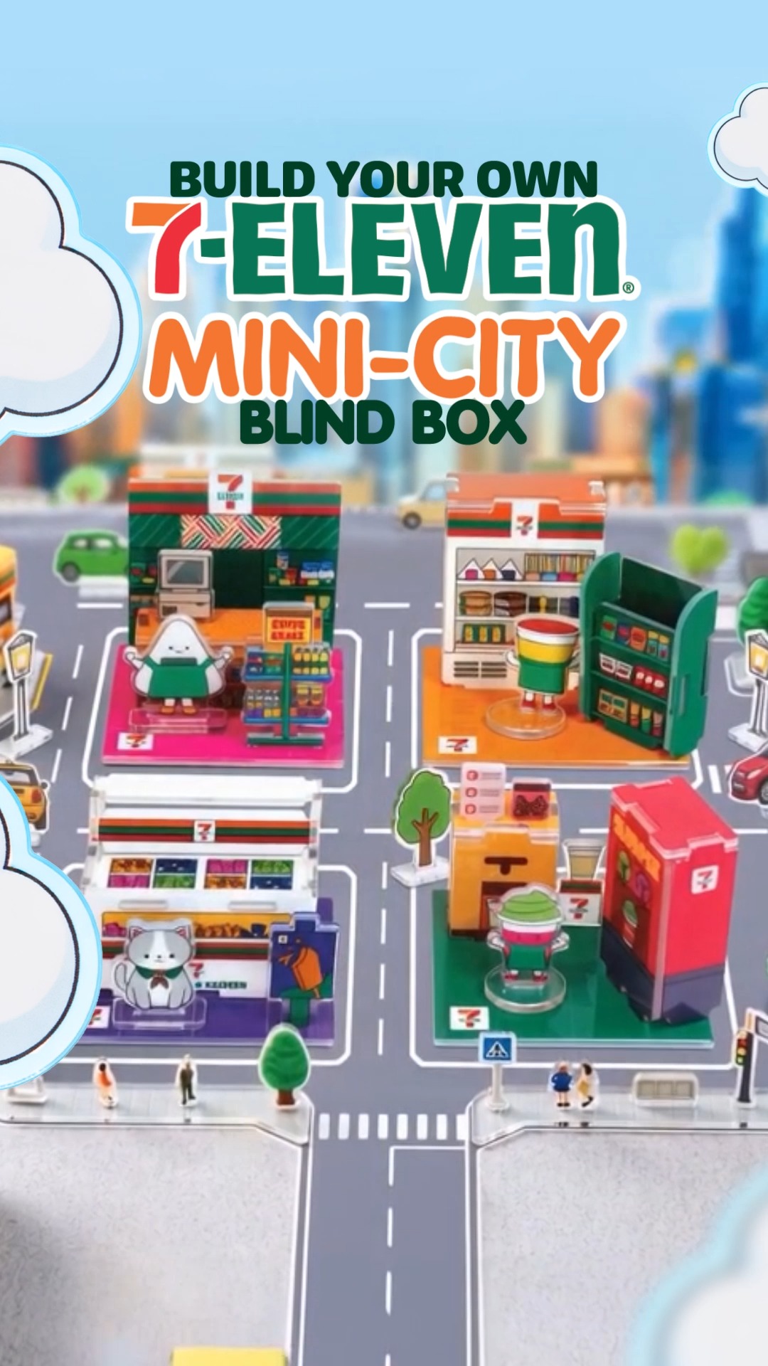 Your dream Mini-City starts at 7-Eleven!💚 ​ ​Get a FREE Mini-City