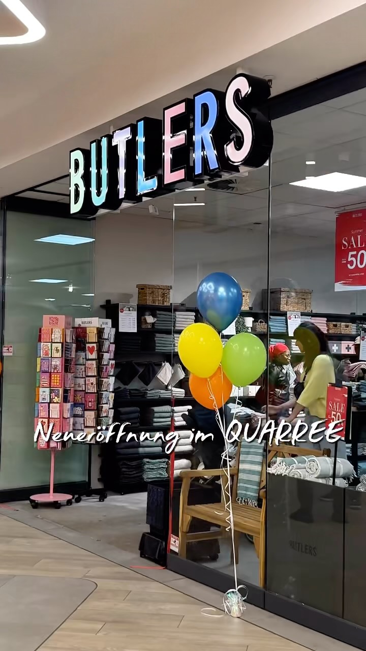NEUERÖFFNUNG bei uns im QUARREE! ✨, Wir freuen uns riesig über unseren neuen Mieter BUTLERS! Hier findet ihr alles, was euer Zuhause noch schöner macht – von Deko und Wohnaccessoires bis hin zu
