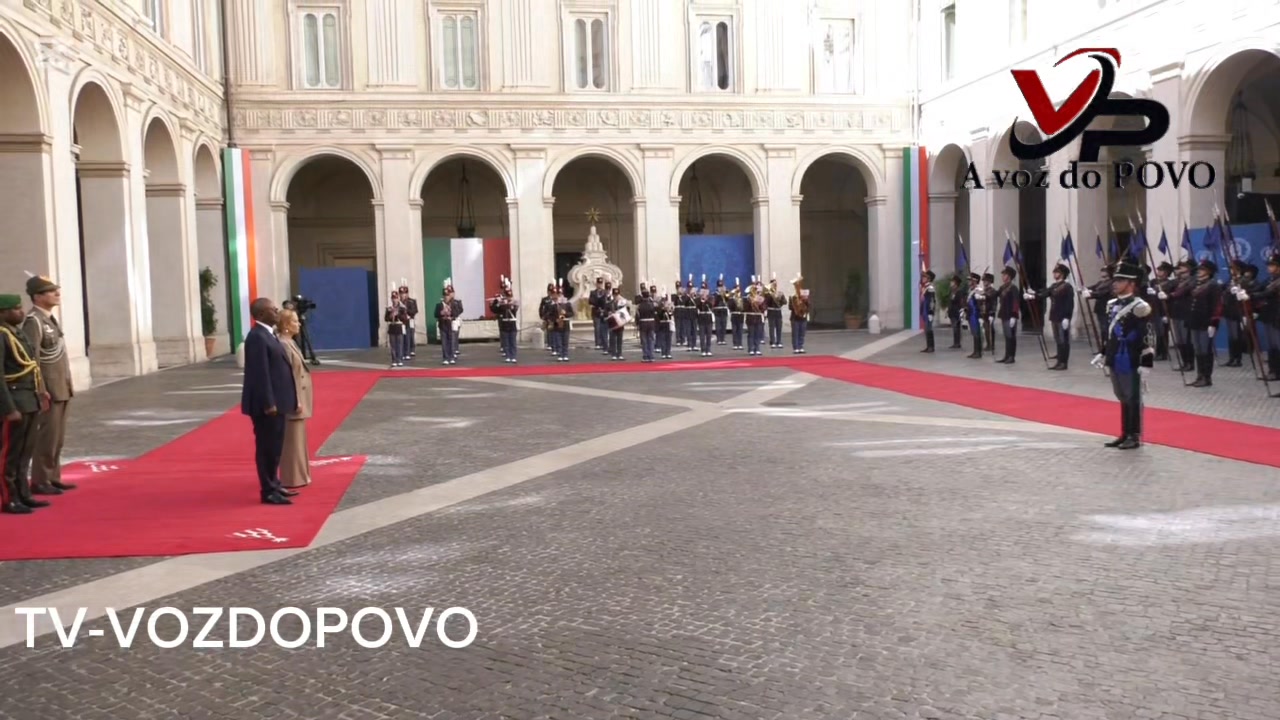 PR General Umaro Sissoco Embaló, reuniu-se no Palazzo Chigi com a ...