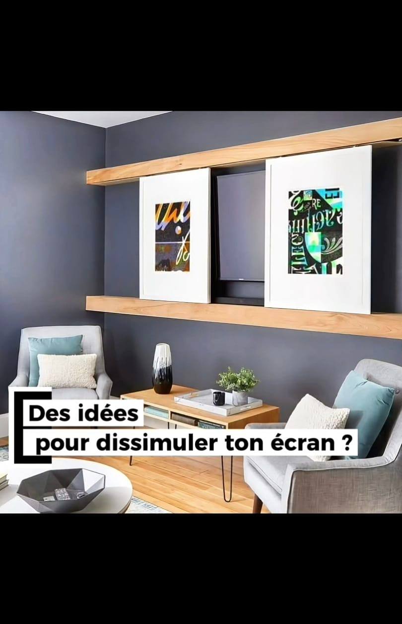 📺 Beaucoup n’aiment pas voir la télé dans leur déco… Alors voici ...