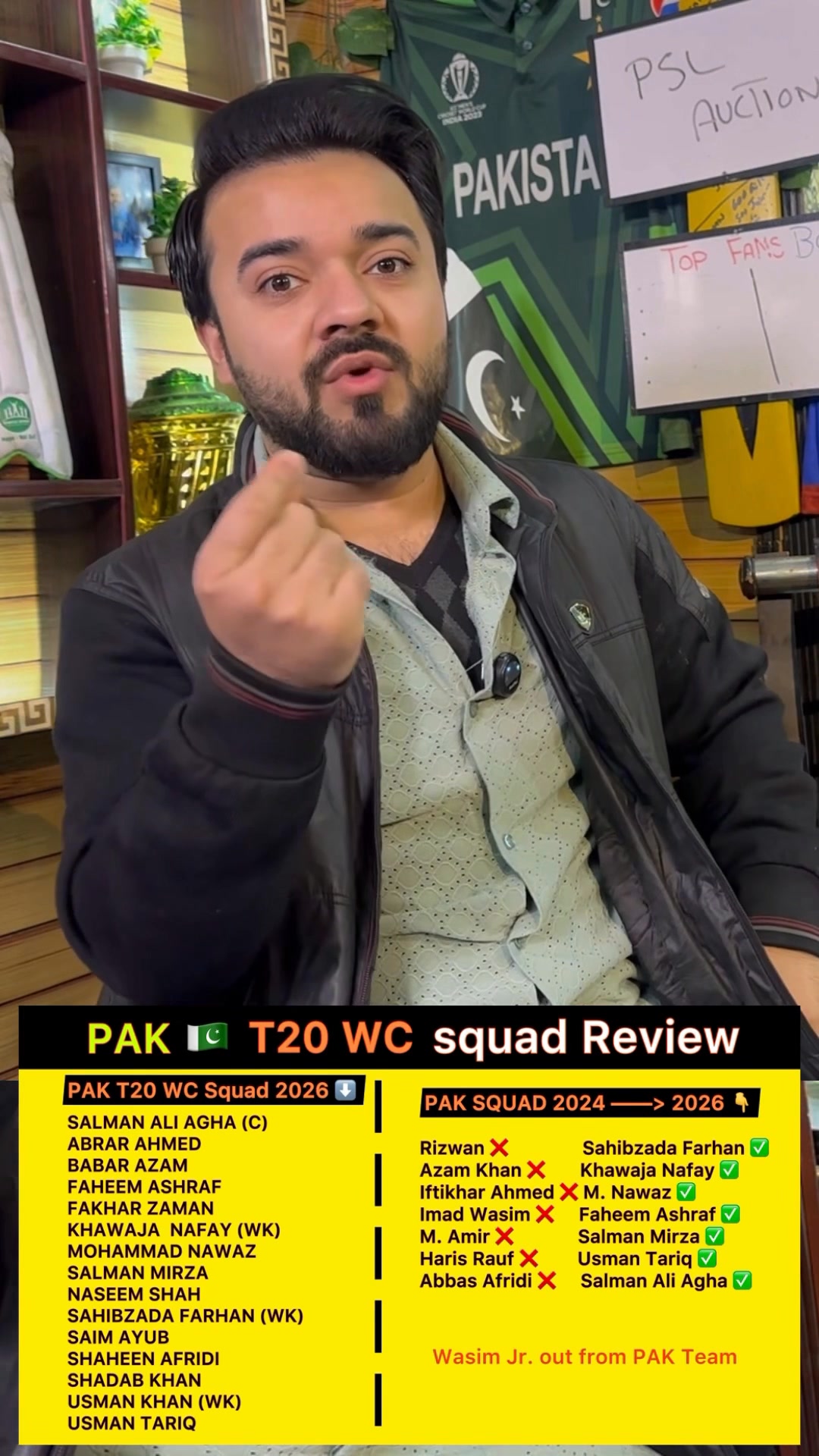 7 changes in PAK T20 Worldcup squad 2026 Pakistan Announced Worldcup ...