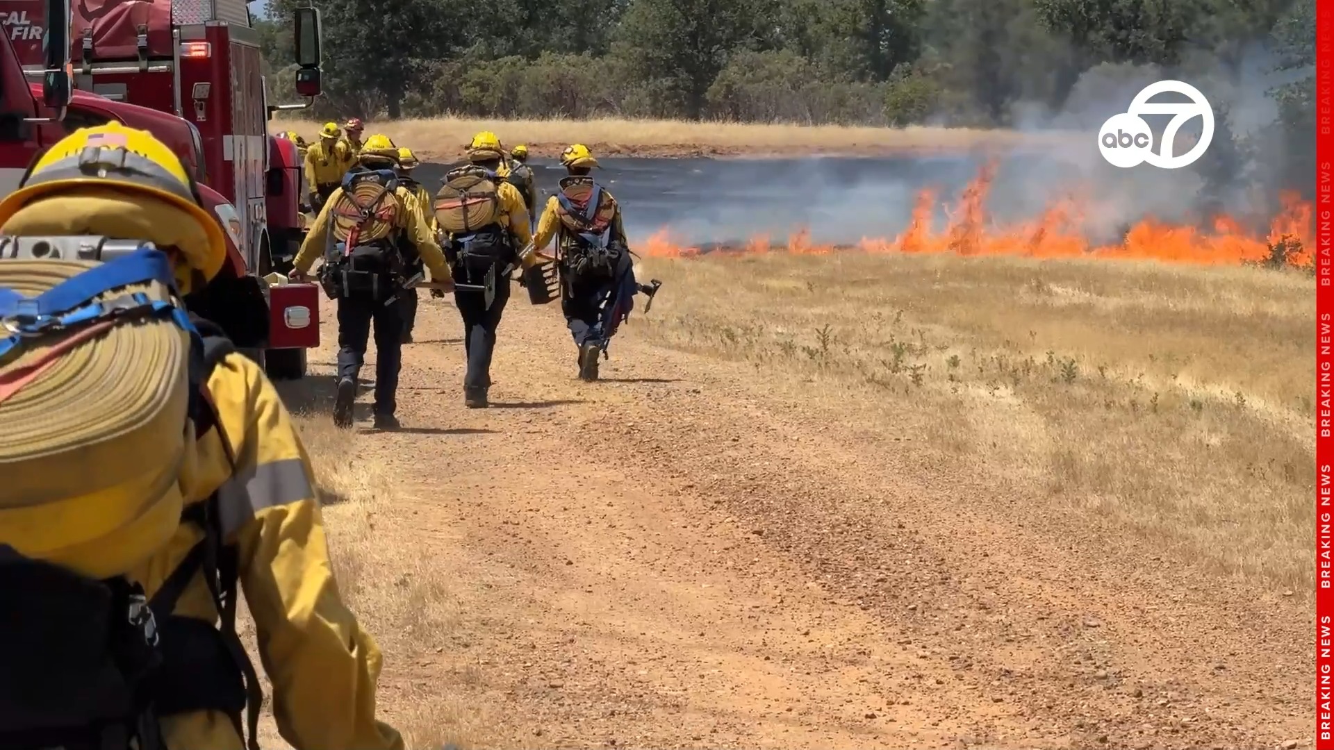 #RanchoFire: Firefighters continue their work on the Rancho Fire, last ...