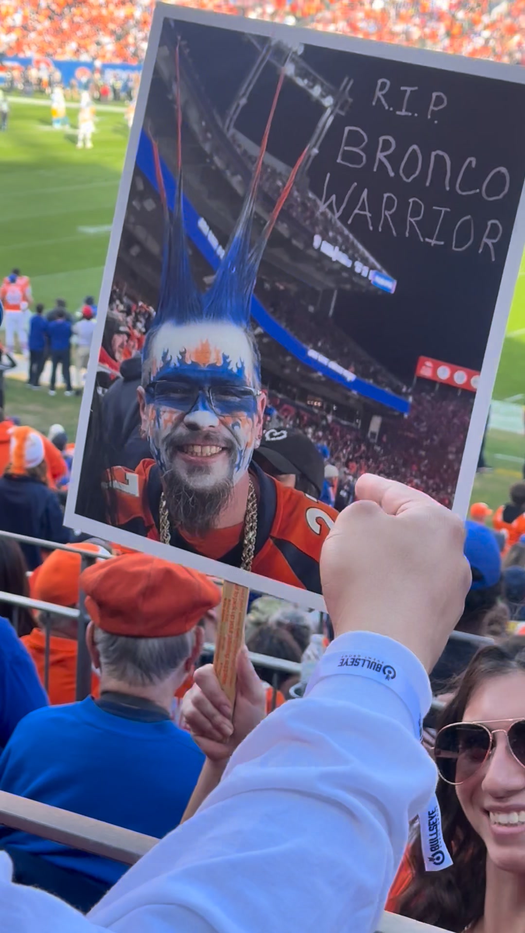 RIP Bronco Gabe! Lots of love out here today for him!! | Denver Foos ...