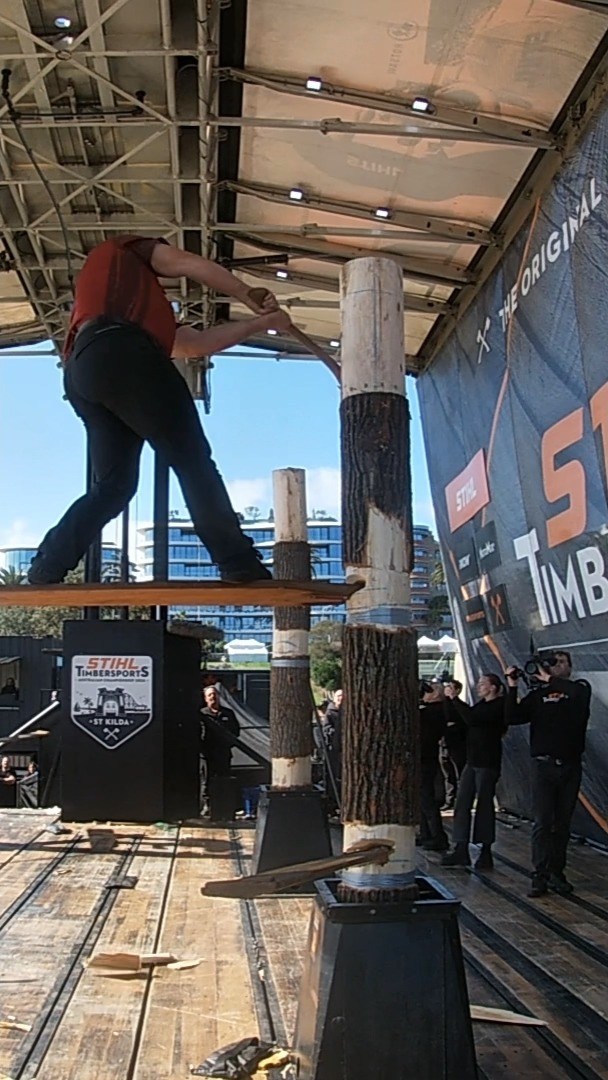 Chopping His Way to the Top... Mitch Argent set the season's best ...