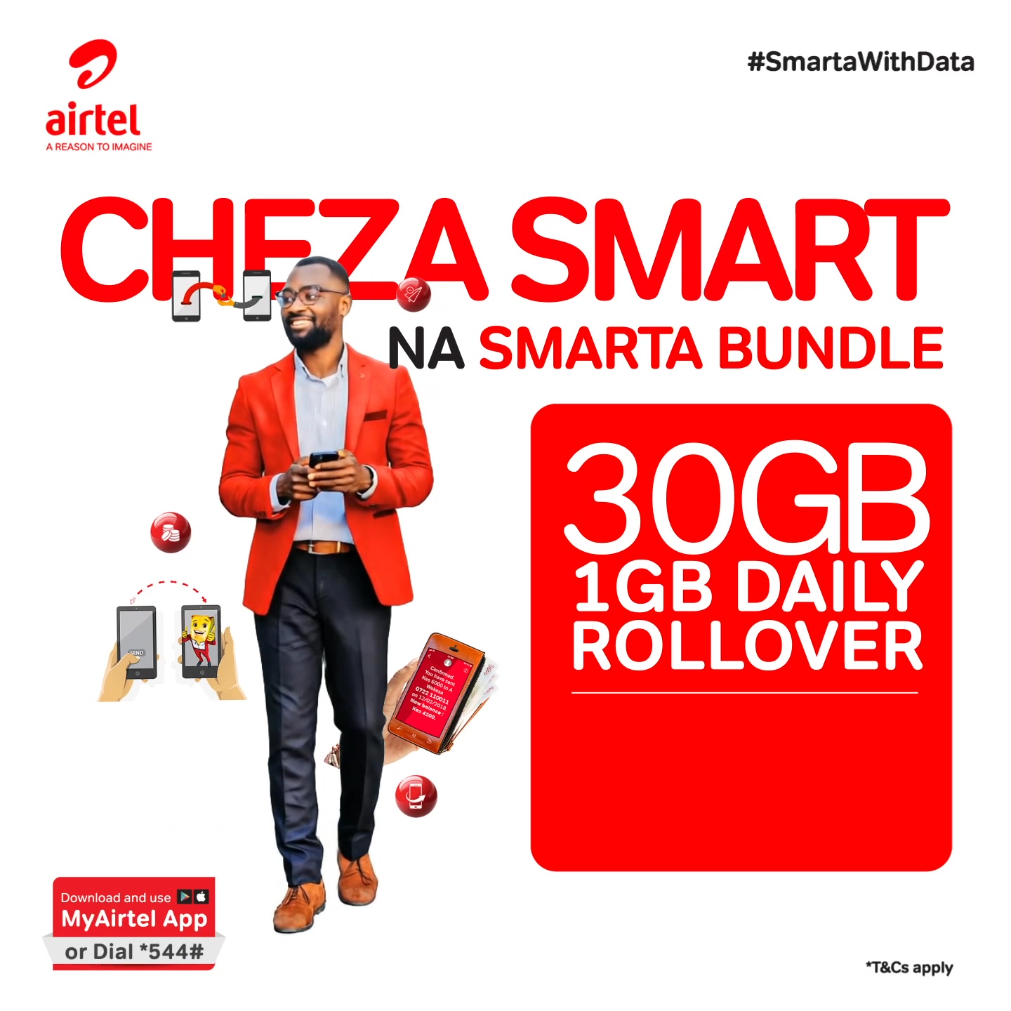 Kuwa Smarta ni kujisort mwezi mzima na Smarta Bundle. Get 30GB data ...