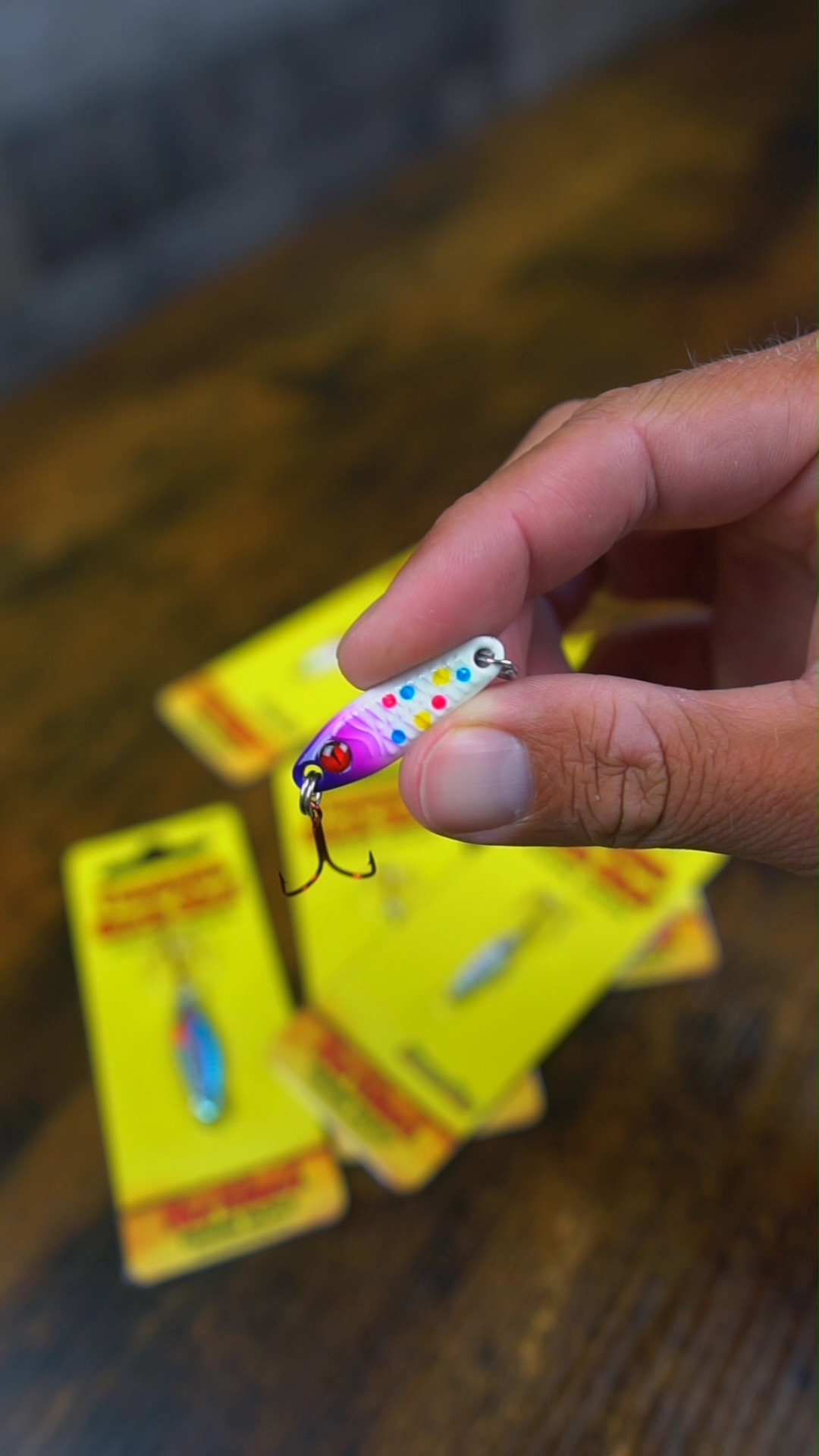 buck shot ice fishing lure Northland Tackle Buck-Shot Coffin Spoon - 1/8 oz Tip with a variety of live and artificial baits for maximum effectiveness Northland Tungsten Buck-Shot Rattle Spoon-Super-Glo