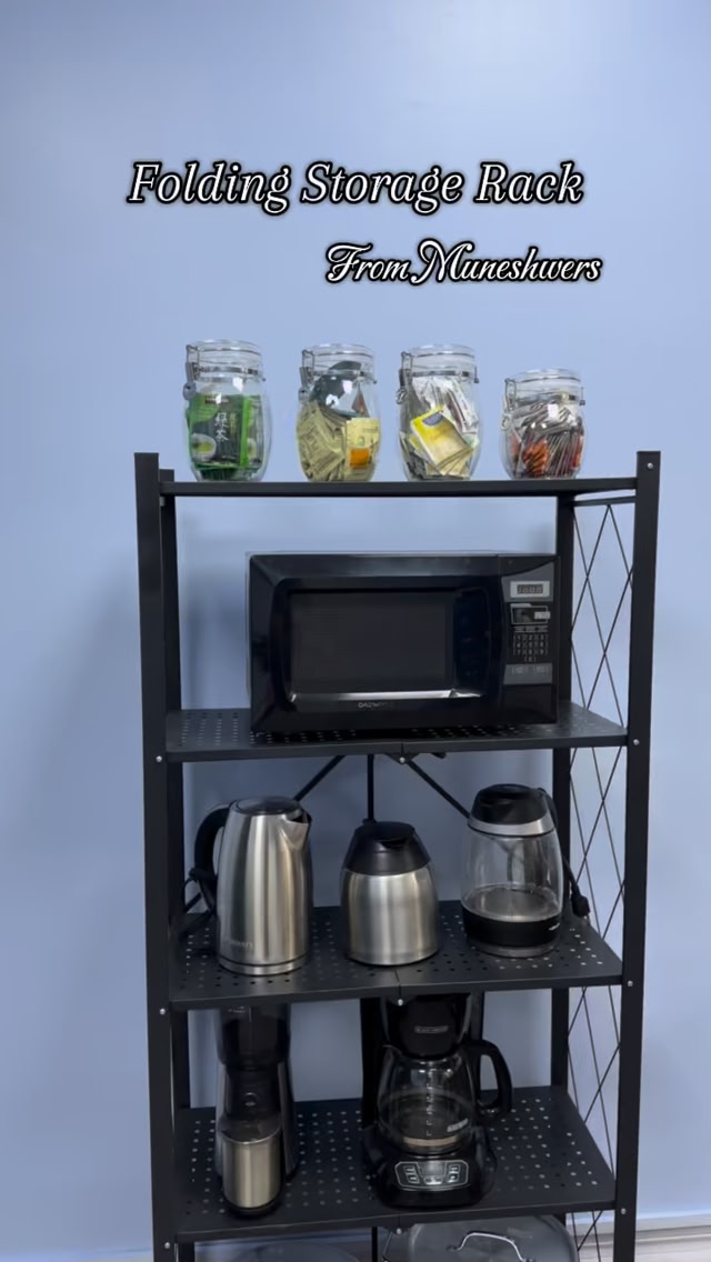 Smart design, effortless storage Our folding storage rack saves space ...