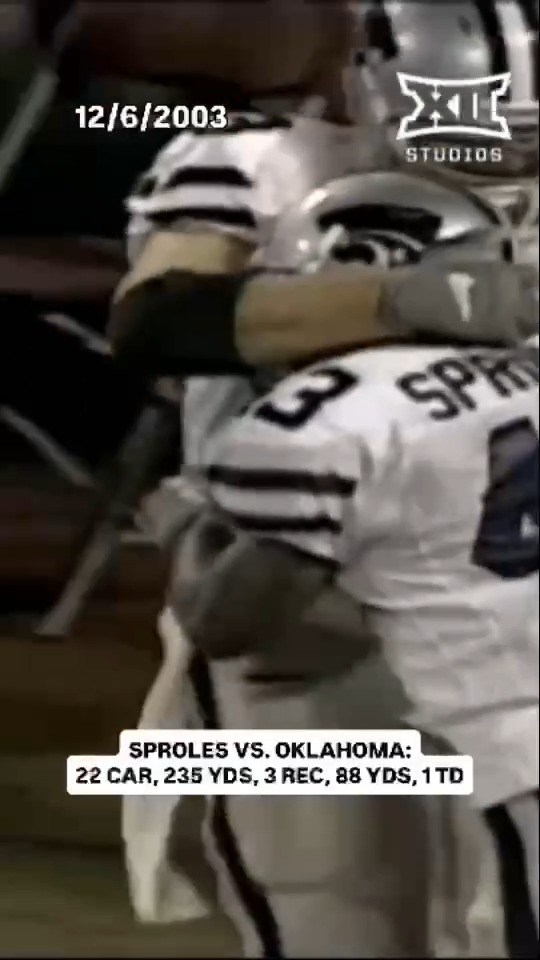 Celebrating Darren Sproles' birthday with the 2003 Big 12