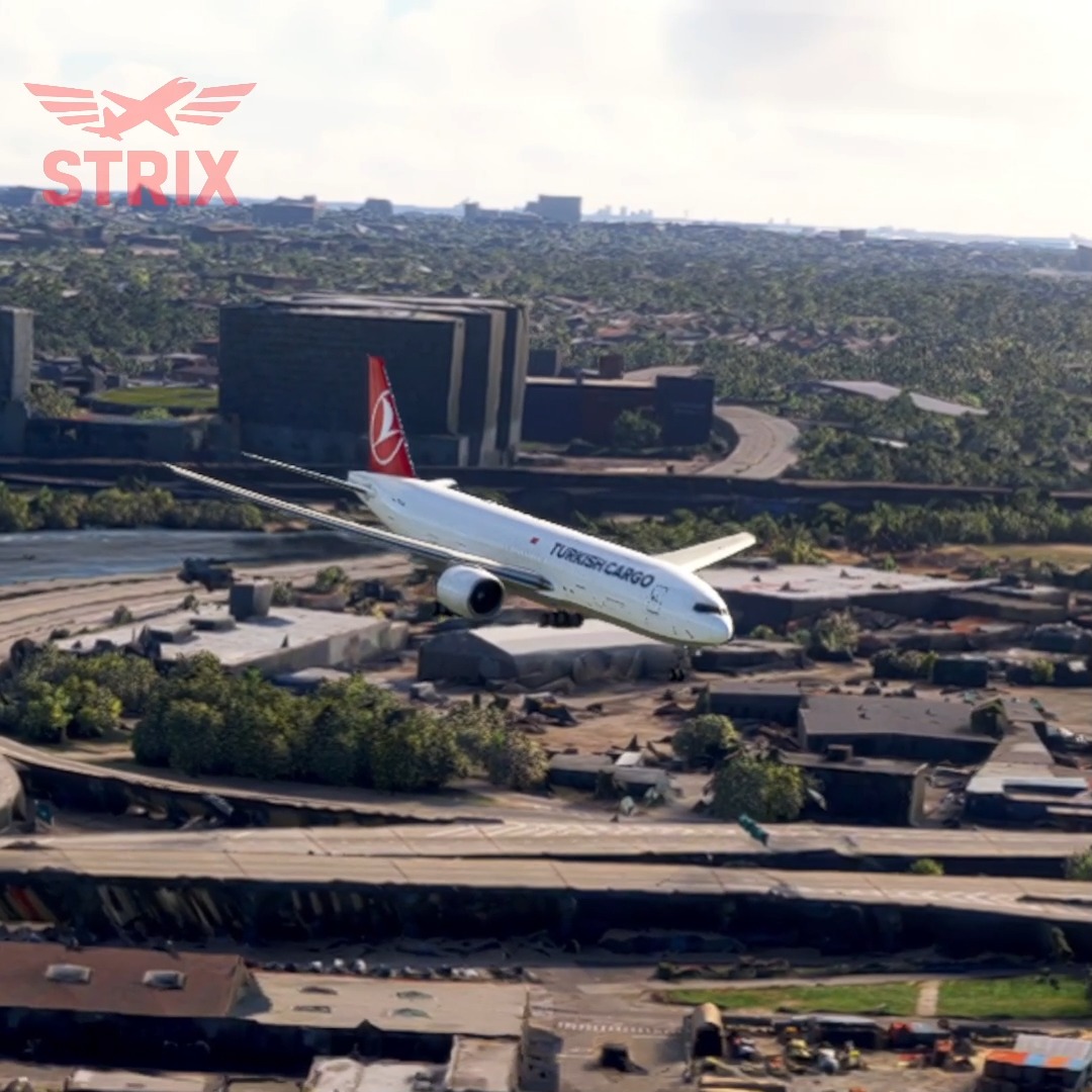 EXTREME TOUCHDOWN! Boeing 777-200 Hard Landing at the Airport | STRIX ...