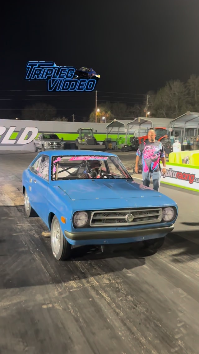 El Leriam Racing NA Datsun Stick shift 💪💪💪 #rotary #dragracing #fiebru ...