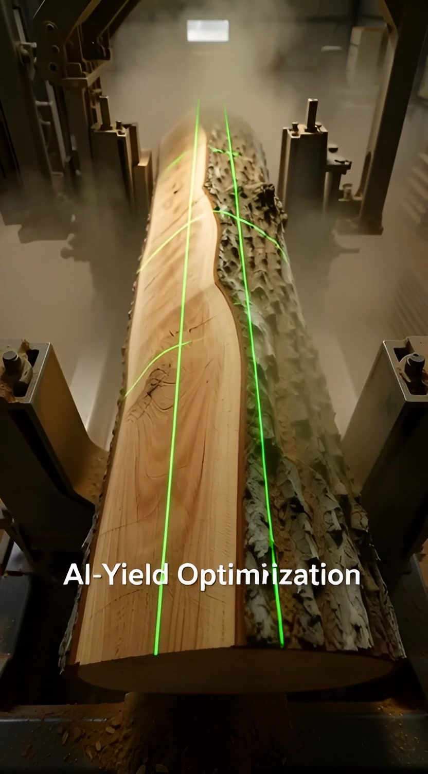 Laser Precision. AI scans every log to minimize waste and maximize ...