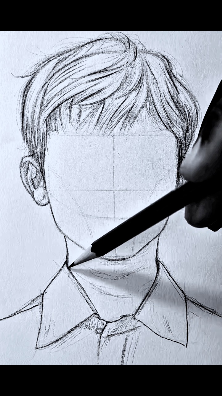 How to draw a boy face ? #artifac1 #drawingchallenge #drawingtutorial # ...