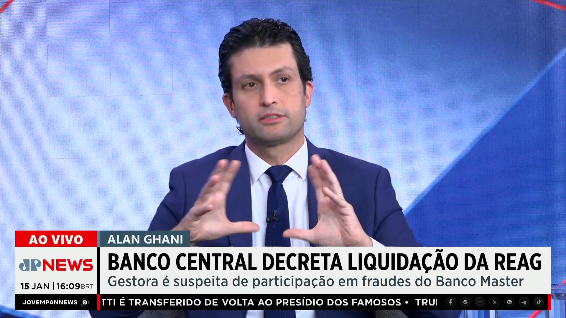 Alan Ghani explica a relação entre a Reag e o Banco Master após o Banco ...