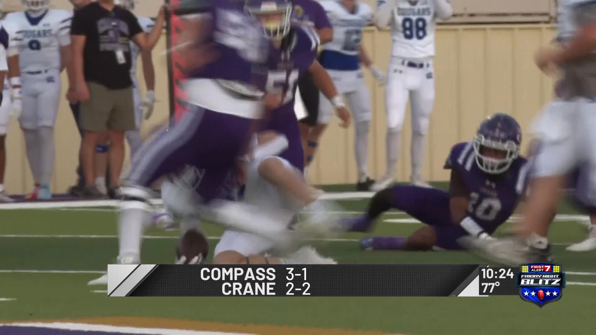 The Compass Cougars and Crane Golden Cranes met for the first district ...