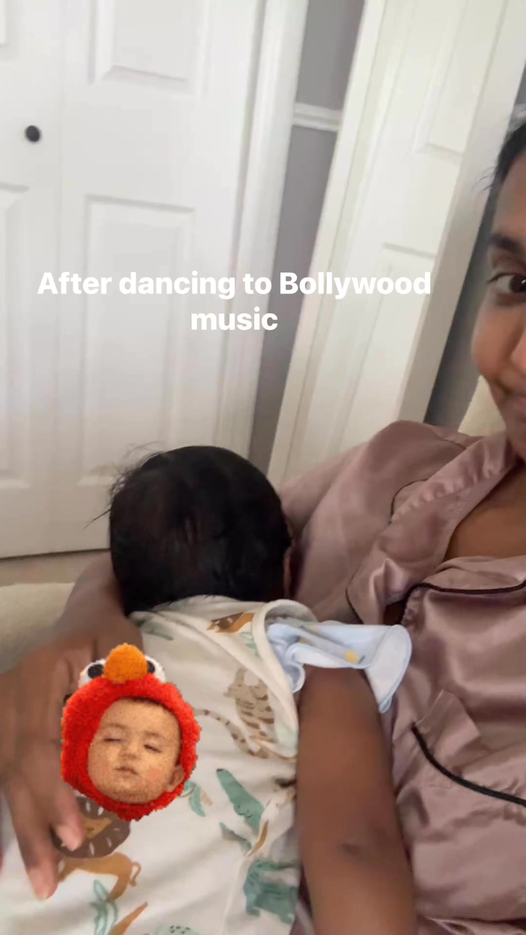 Tired baby Rae, she danced to Bollywood music and that made her super ...
