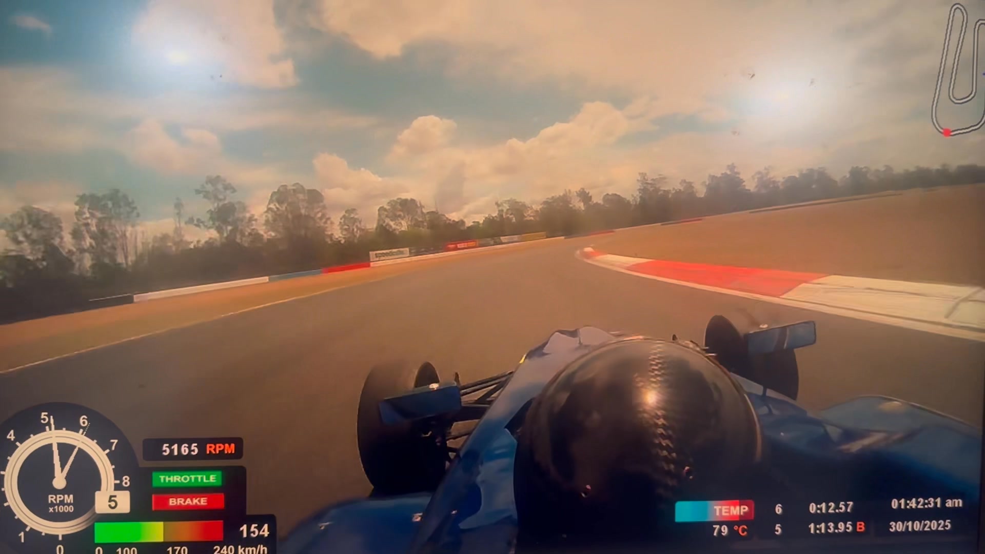Join 12 year old Knox for a 1.13sec lap of Queensland raceway for his ...