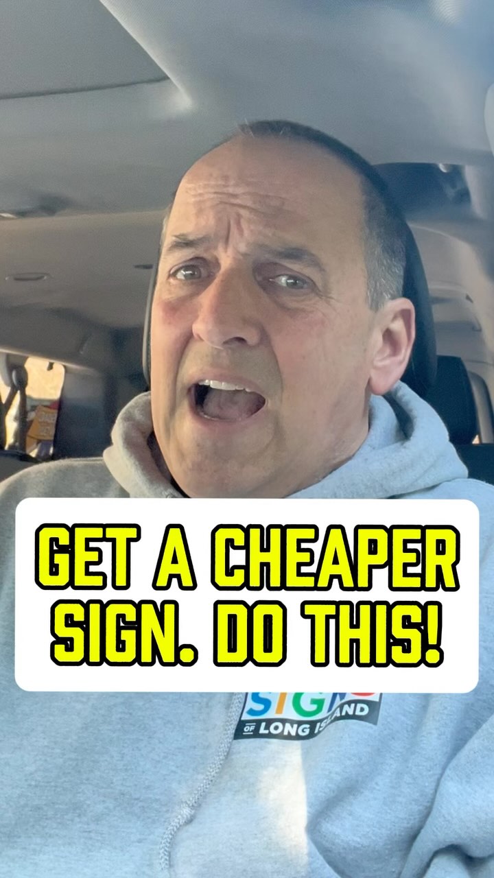 You can always get a cheaper sign, but it will cost you. 💪💪💪 # ...