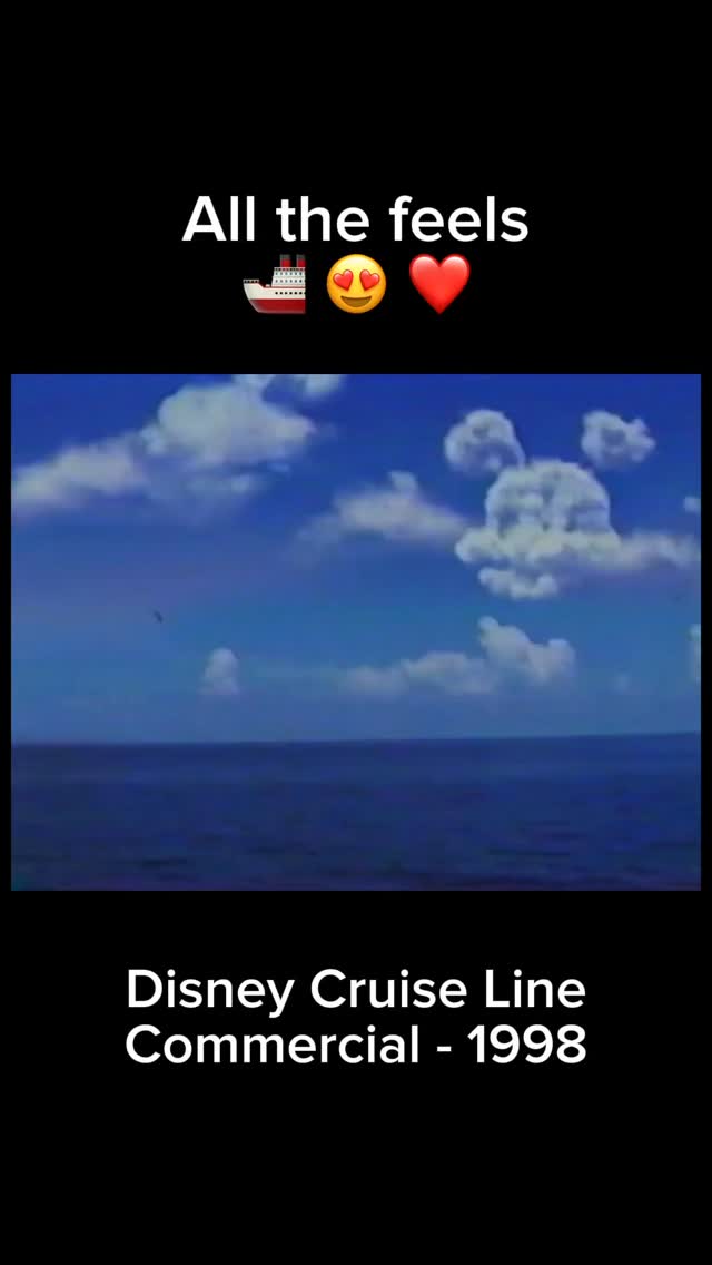 Disney Cruise Line Commercial from 1998. I love this 😍 #disney