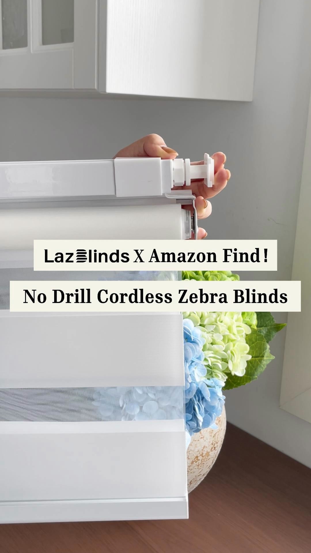🌊 No Drill Zebra Shades. A perfect blend of unique design and no-drill ...