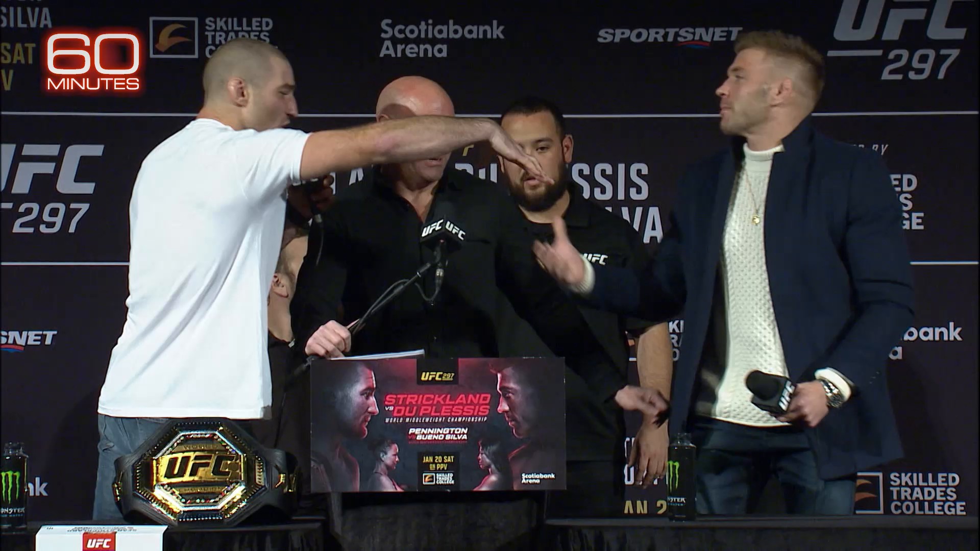 “I'm a big believer in free speech,” says UFC CEO Dana White. His take ...