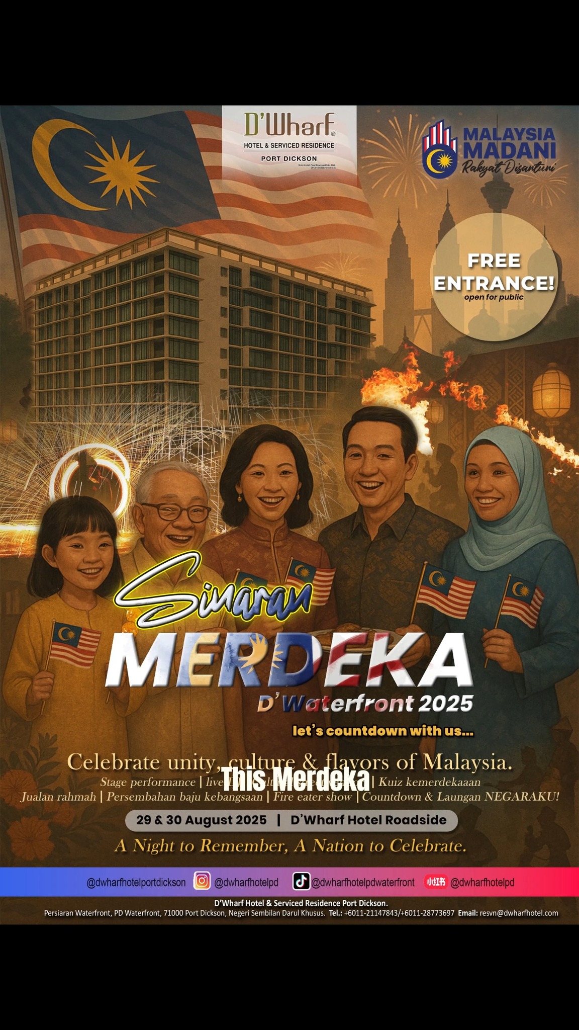 Celebrate Merdeka in Style at Port Dickson! Join us for Sinaran Merdeka ...