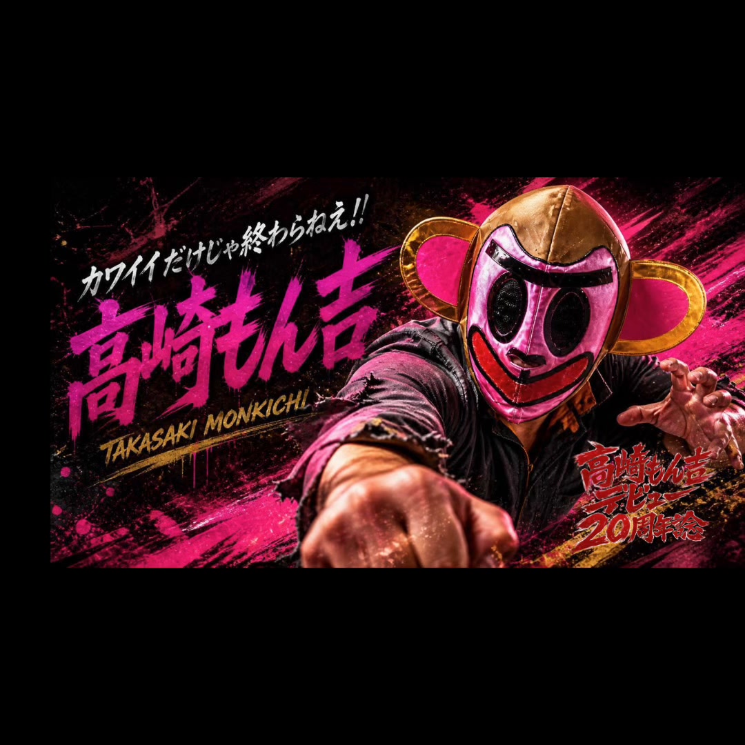 7月の2連戦はなんと高崎もん吉デビュー20周年記念試合となります