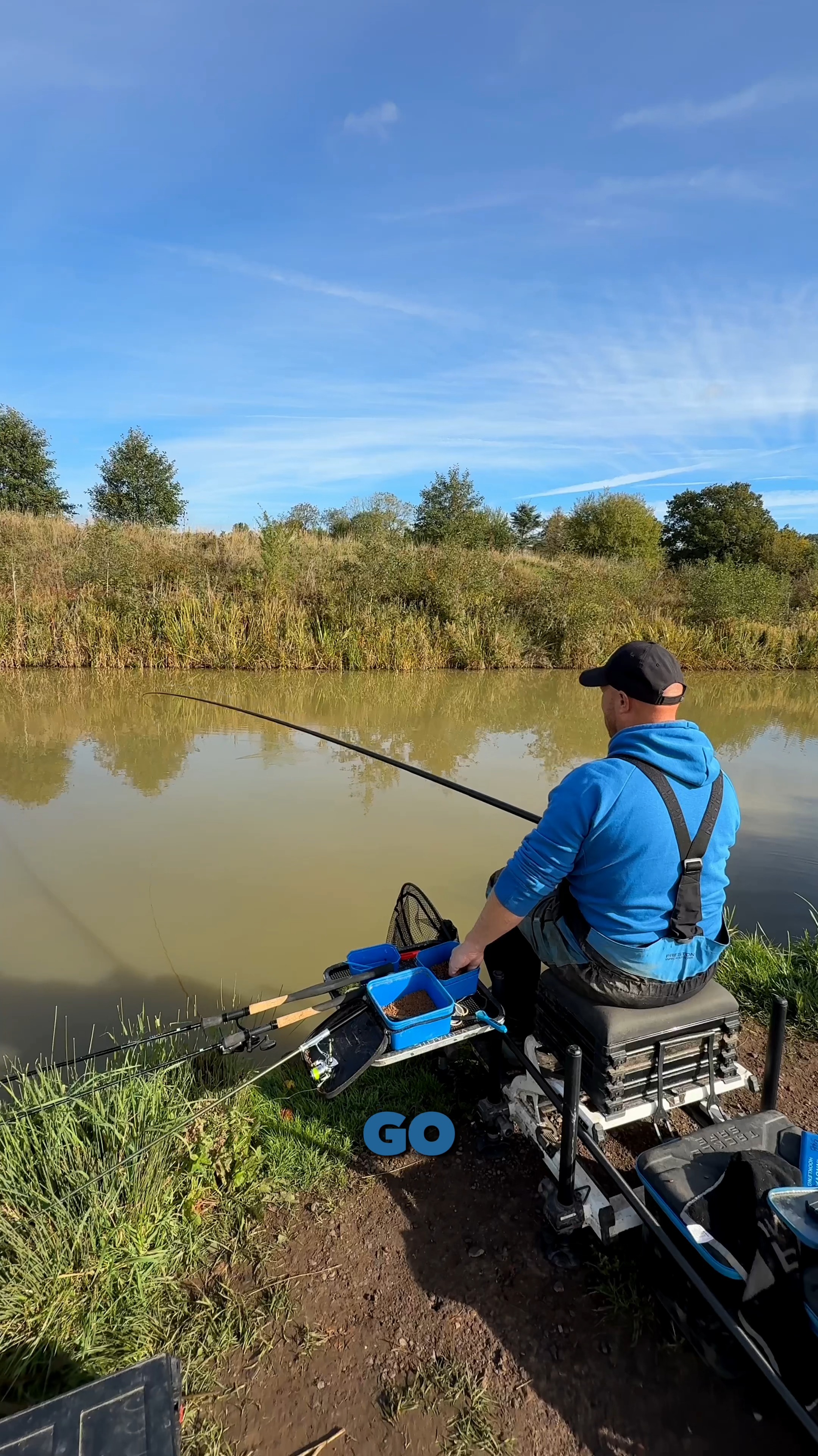 Andy has got his Temu Whip out again at the mighty Cudmore fishery! # ...