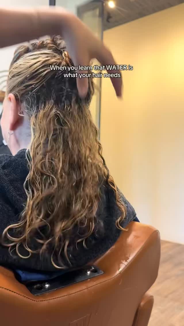 Add more water to your curly hair routine is what will give you better ...