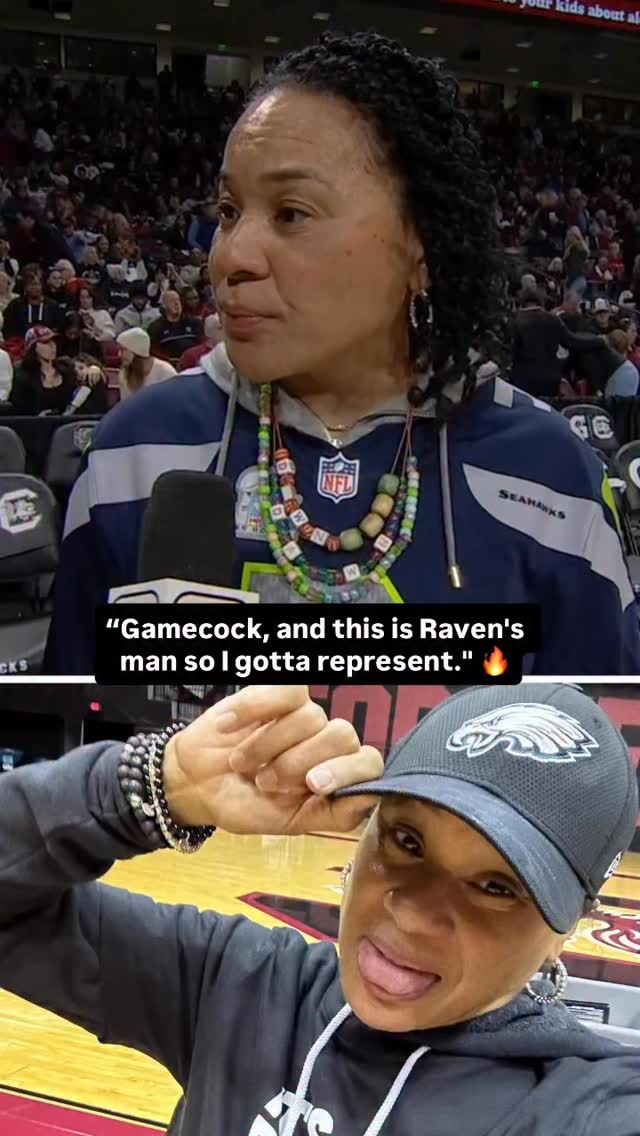 Rare sight to see Dawn Staley not reppin’ the Eagles 😲 Coach is rocking ...