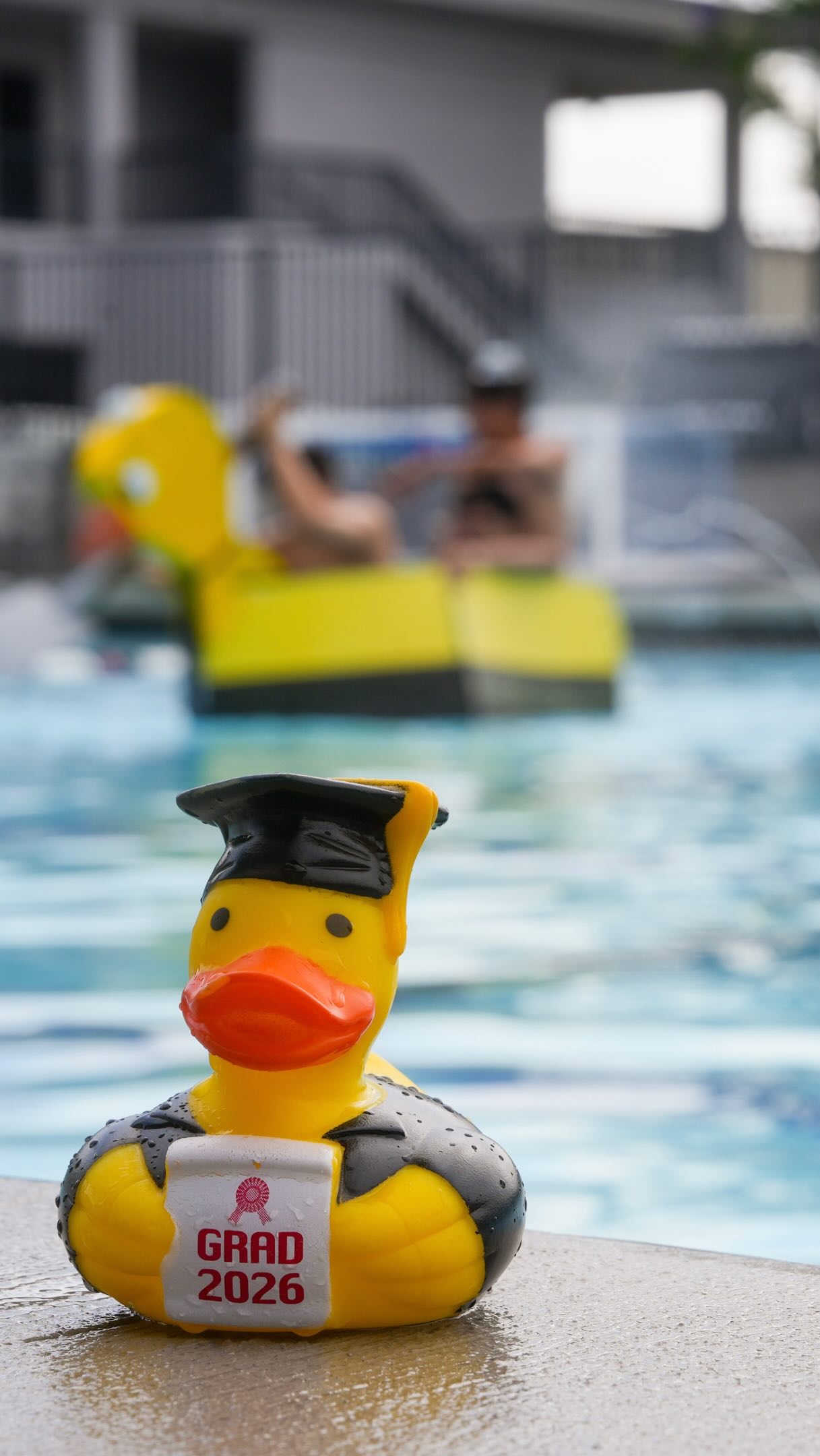 Cardboard boats hit the water during our annual Physics class 