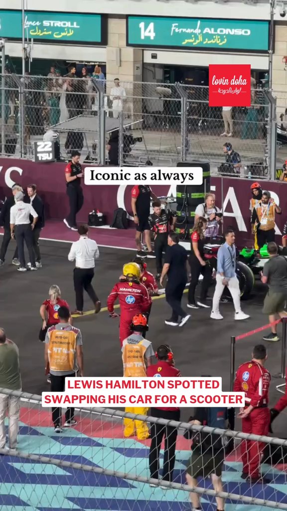 When you’re Lewis Hamilton, even a scooter ride looks like a flex. 😎🏎️ ...