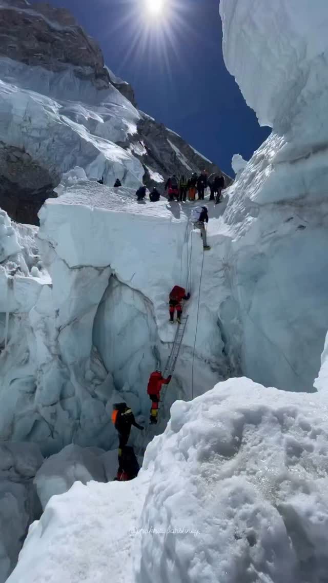 great time in the Khumbu Icefall, Mt Everest The Khumbu Icefall is ...