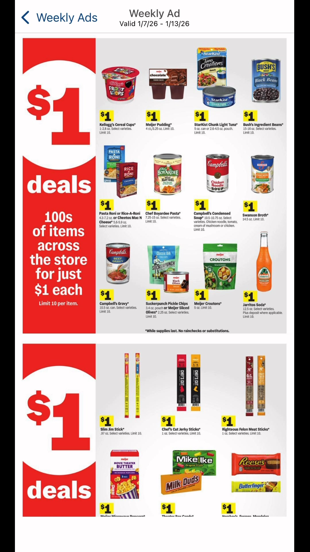 Meijer $1 sale means it’s time to stock up! Let me take you through ...