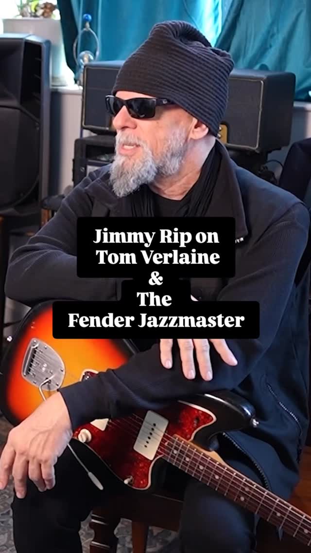 Jimmy Rip on Tom Verlaine & The @fender Jazzmaster I had the distinct ...
