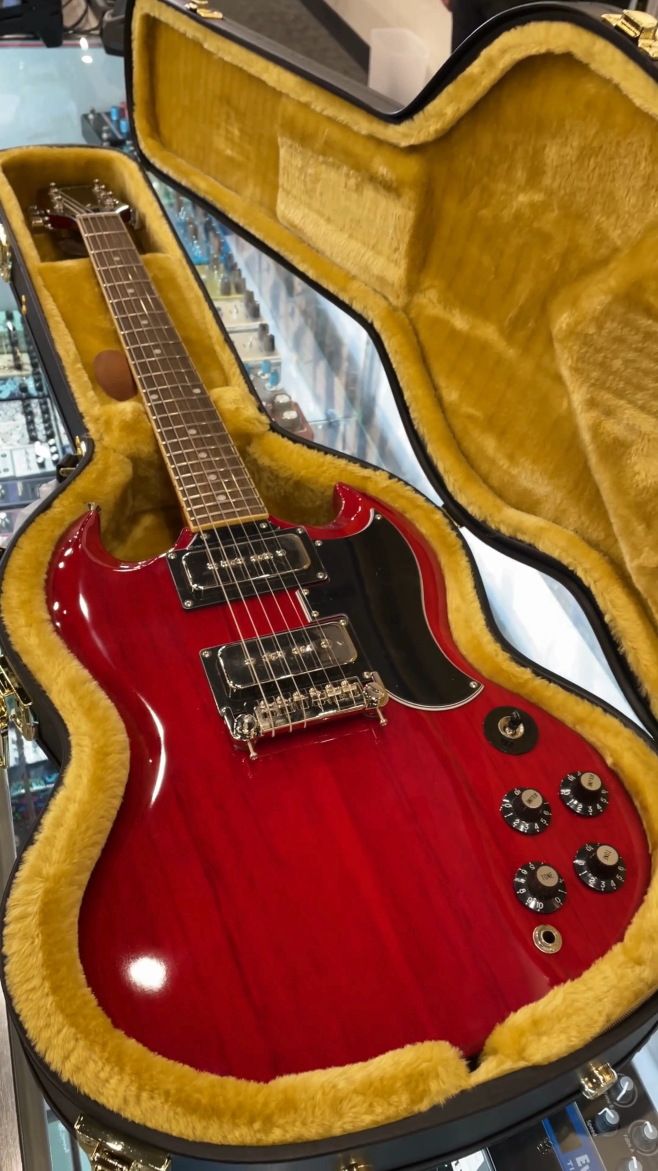 What is the origin and model of the Tomson SG guitar?