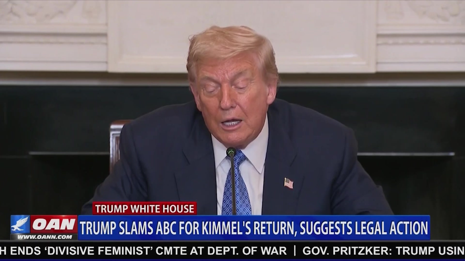 President Trump signals possible legal action over ABC’s decision to ...