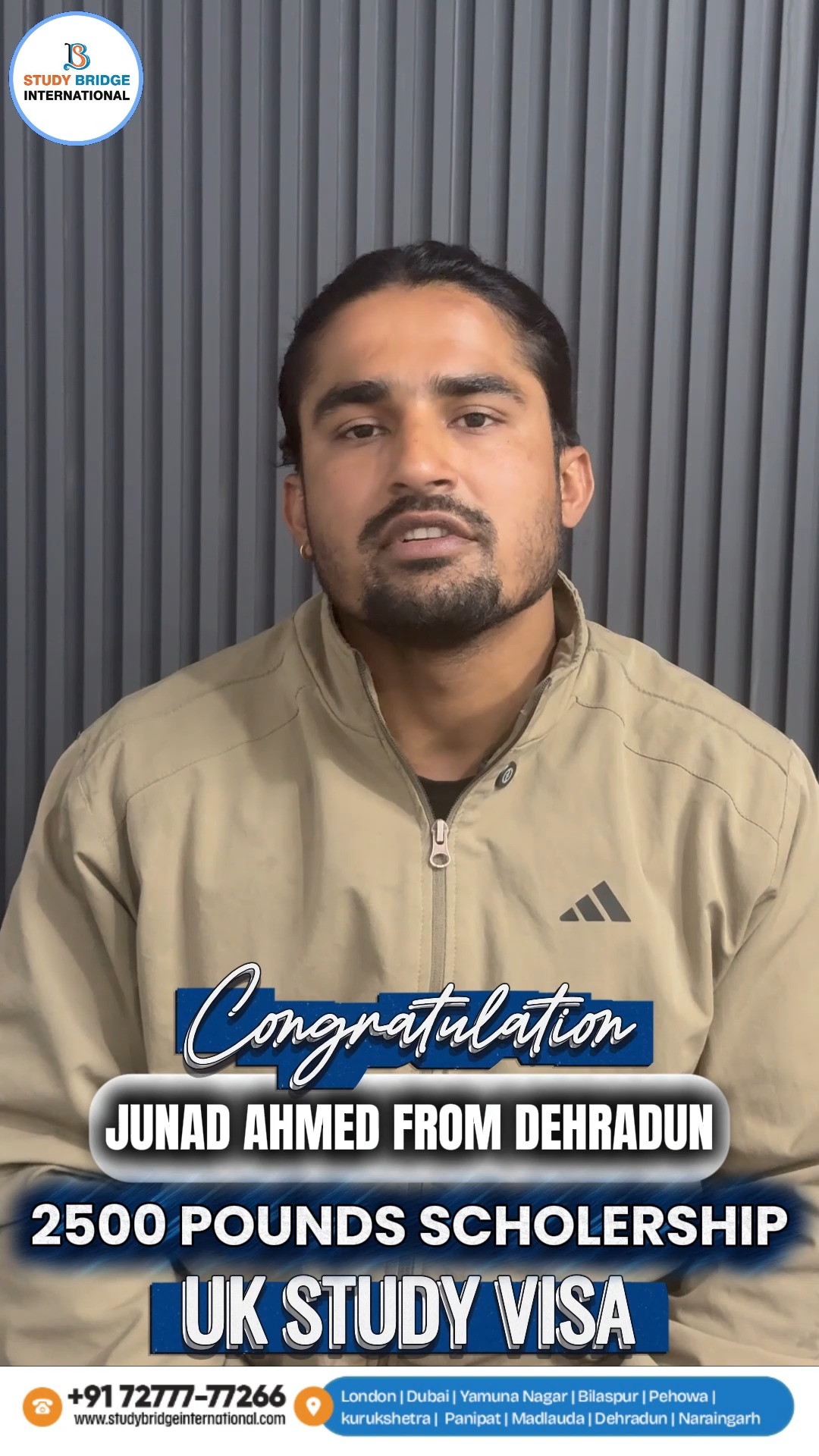 🎉 Congratulations to Junad... - Study Bridge International | Facebook