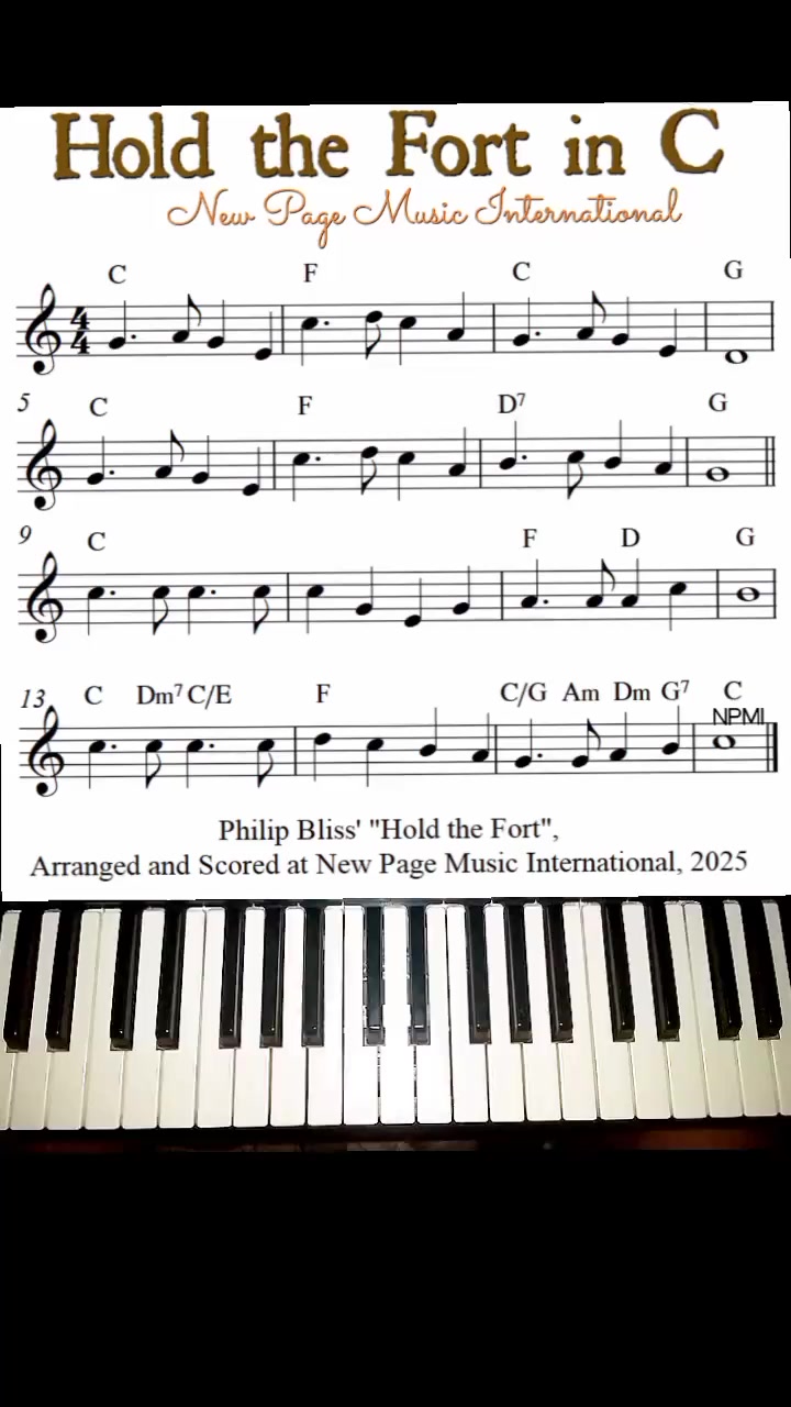 Keyboard Pergormance of the Song, 