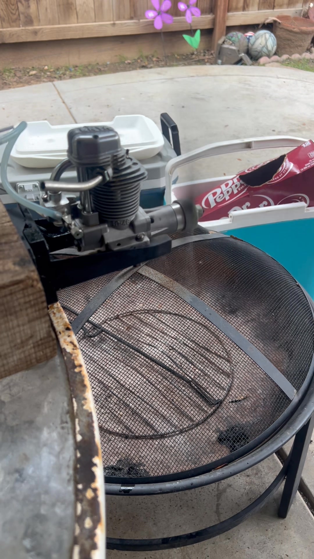 What is the nut size for Enya 60-III model 7033 engine?