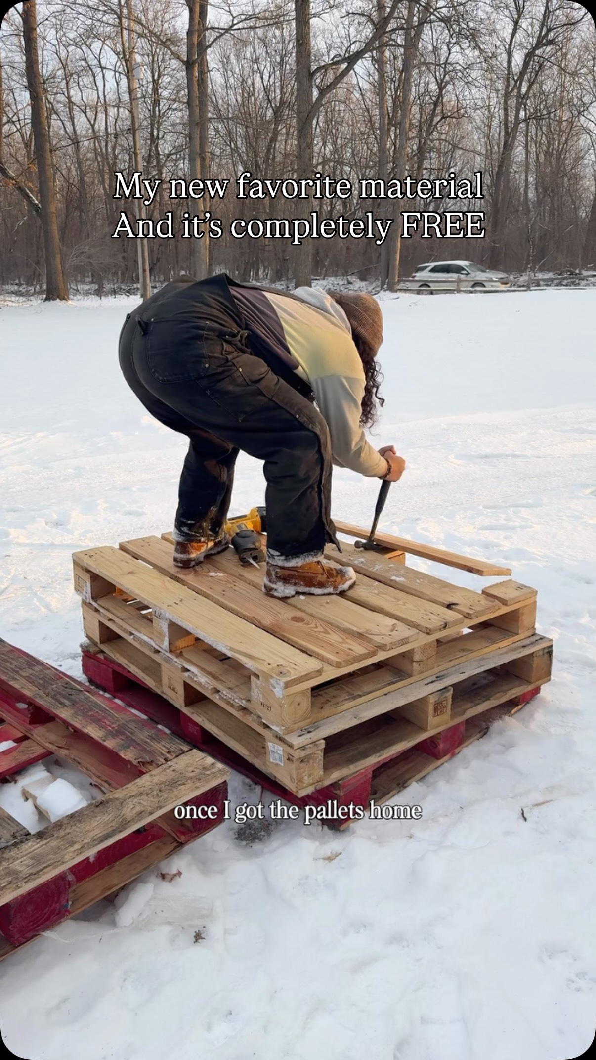 Some things I learned about working with pallets 👇🏽 • Even if you ...