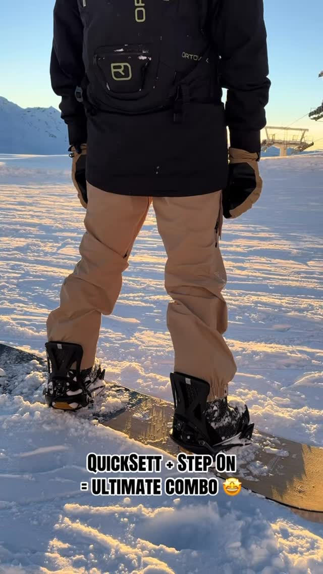 QuickSett ORIGIN 2.0 + Step On @burtonsnowboards = Best combo for