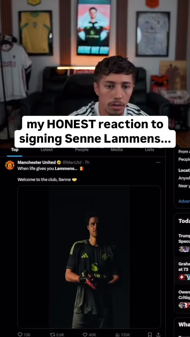 couldn't get that last trophy #sennelammens #manunited #signing # ...