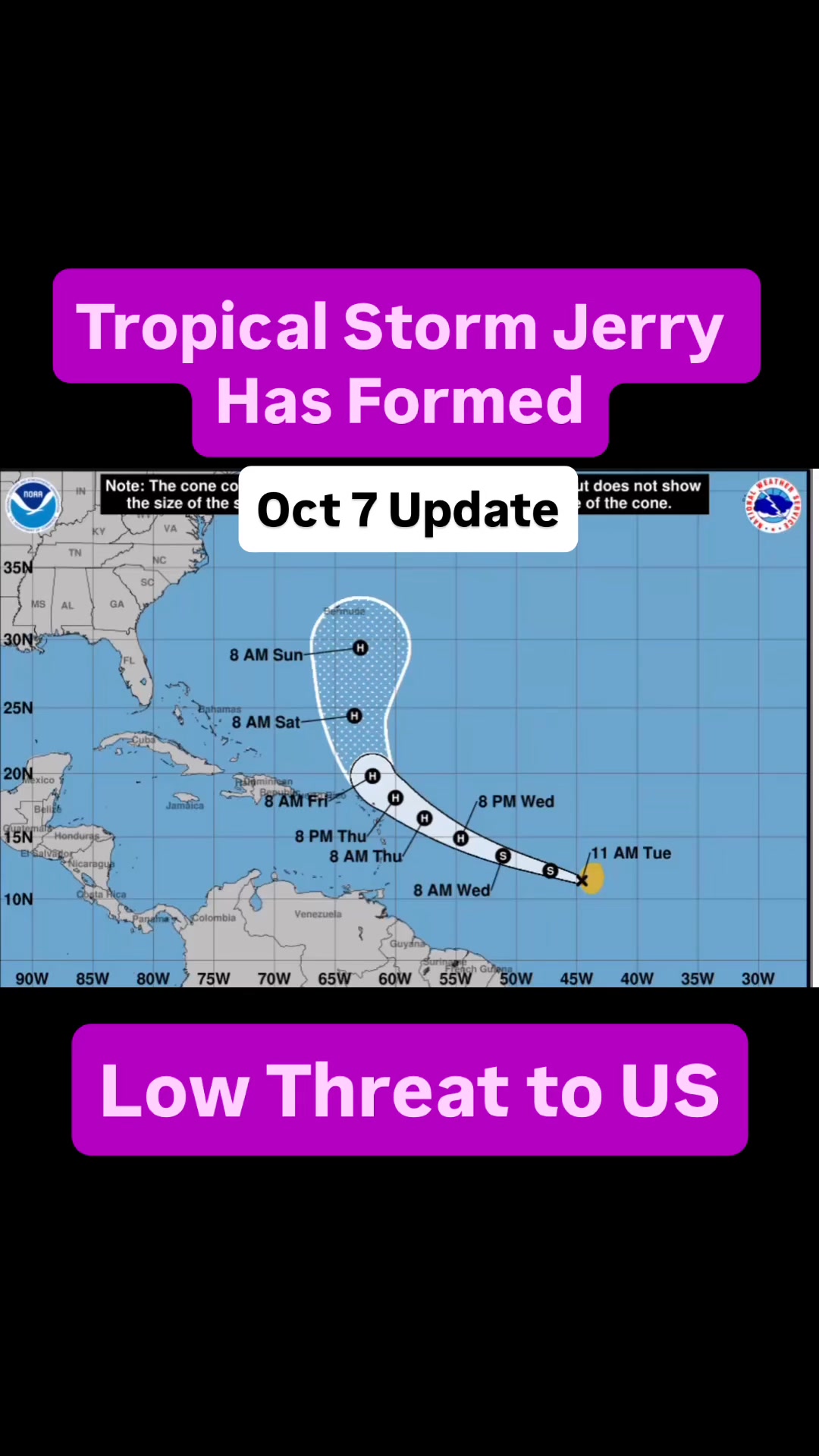 🌀 Tropical Storm Jerry Forms in the Atlantic As of the Oct 7 update ...
