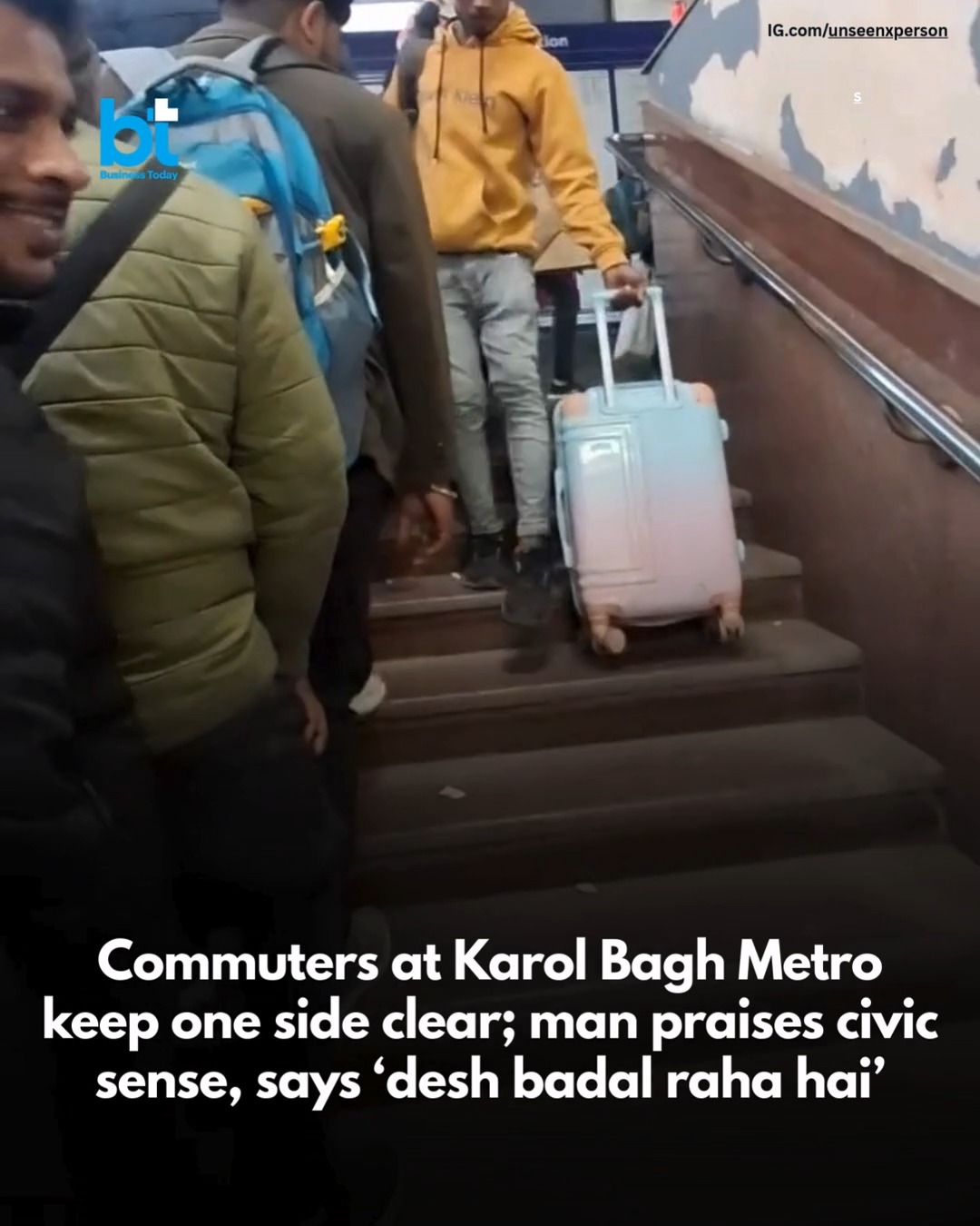 A video from Karol Bagh metro station in Delhi is winning hearts online ...