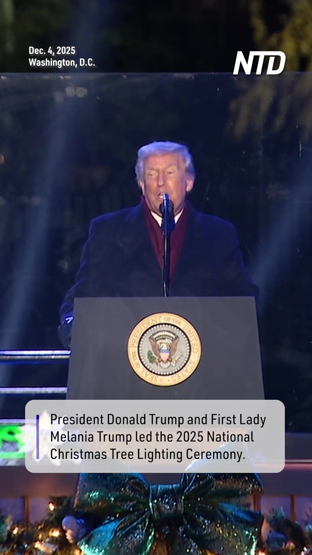 U.S. President Donald Trump and First Lady Melania Trump led the 2025 ...